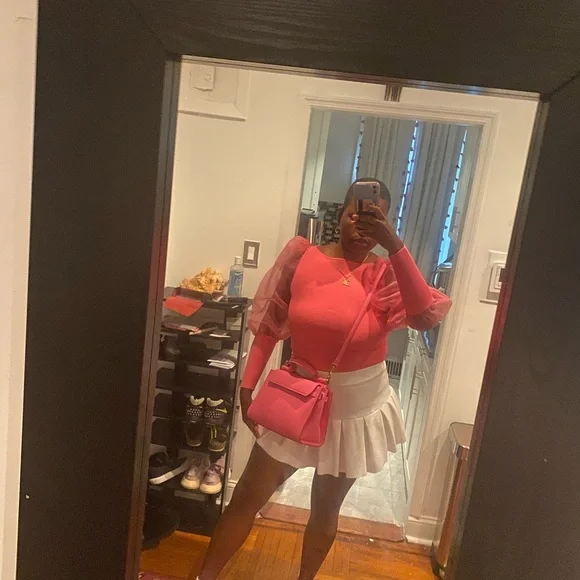 Alice and Olivia Abella Puff Sleeve Sweater - Picture 4 of 4